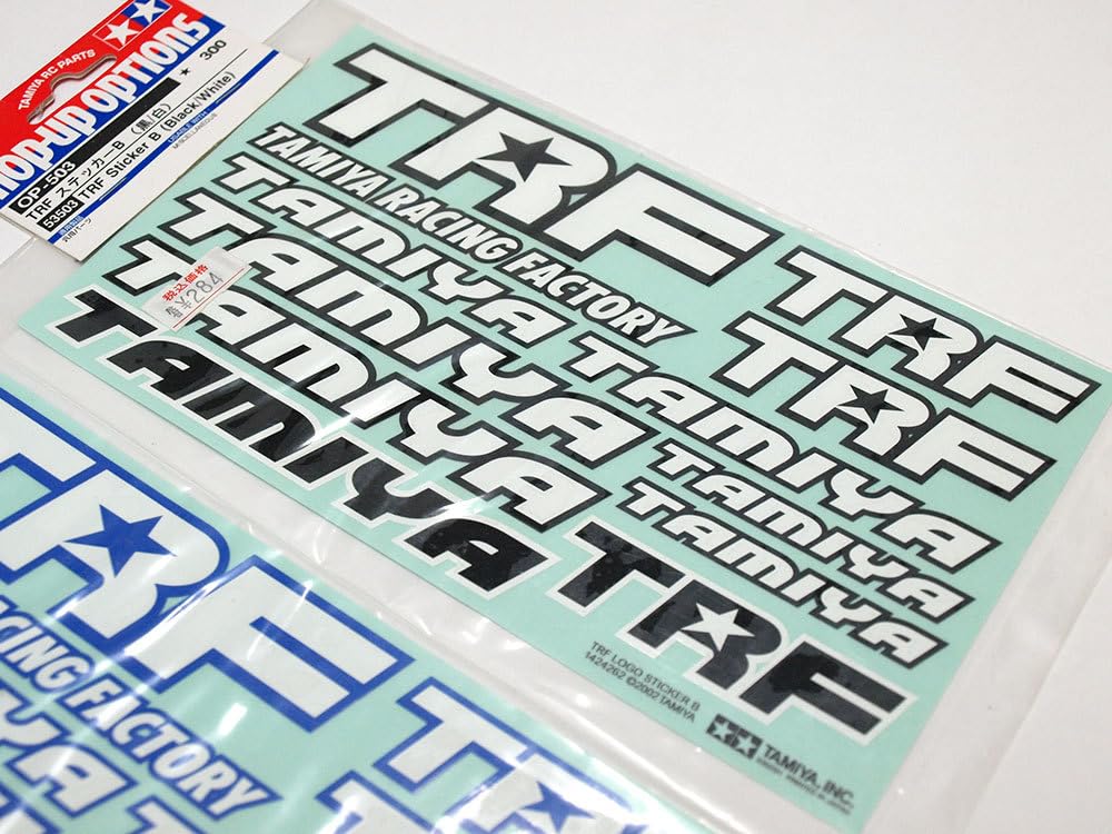 Amazon.co.jp: M1118M タミヤ TRF ステッカーB 青/白 黒/白 セット